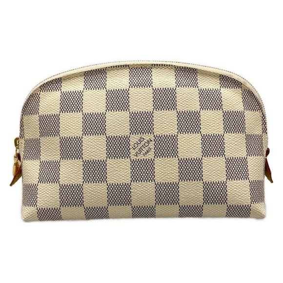 LOUIS VUITTON Pochette Cosmetic PM Azur Damier Pouch bran-724-090825 - Picture 1 of 8